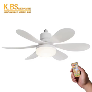 مروحة مع مروحة مصباح مصباح مصباح تحكم عن بعد للمطبخ E26 E27 لمبة 6 شفرات مقبس - Product Image 4