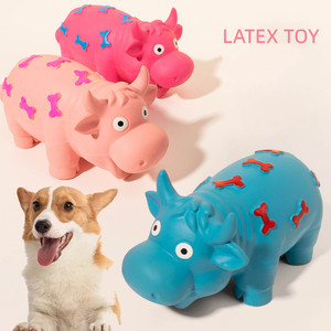 Luxury New Durable Bite-Resistant Latex <strong>Dog</strong> Molars Chew Toys Cartoon Animal Modeling Printed <strong>Bones</strong> Multi-functional <strong>Dog</strong> Toys - Product Image 1