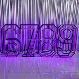 furun LED digital alphabet wedding lamp <b>post</b> <b>light</b> arch for party decoration - Product Image 3