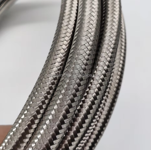 Tubo Flessibile a Fisarmonica <span class=keywords><strong>in</strong></span> PTFE con <span class=keywords><strong>Treccia</strong></span> <span class=keywords><strong>in</strong></span> Acciaio Haofa - Tubazione Anticorrosiva per Trasferimento di Fluidi Chimici - Product Image 5