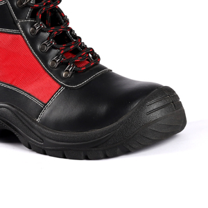Slijtvaste Pupuzool Rood Zwart Mode Kleur Oem Fabrieksstijl Werklaarzen Stalen Neus Veiligheidsschoenen Voor Mannen - Product Image 2