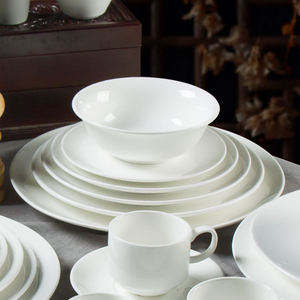 Service de table en céramique blanche bon marché, prix de gros pour la maison et les hôtels, directement de l'usine, comprend des assiettes, des bols et des tasses en porcelaine - Product Image 6