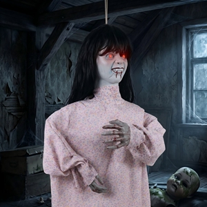 Decoración de Fantasma Vampiro Colgante para Halloween, con Sonido Activado y Ojos Rojos Brillantes, para Fiestas de Casas Encantadas - Product Image 6