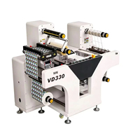 Solution complète de finition d'étiquettes numériques en rouleau Vorey VD330, machine à laminer et à découper