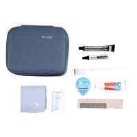 Trousse d'agrément OEM de première classe Ensemble d'équipements pour les compagnies aériennes Trousse d'avion personnalisée Sac pochette
