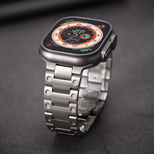 Apple Watch 용 나비 버클 걸쇠가 있는 교체 시계 밴드 금속 티타늄 시계 스트랩 49mm 45mm 44mm 42mm IWatch Ultra2 - Product Image 4