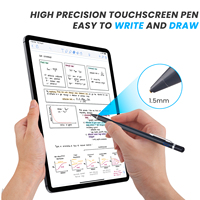 Pensil Stylus layar sentuh Universal, layar sentuh kapasitif untuk Android Ipad Tablet perangkat ponsel pintar aktif untuk Hp Android Pen