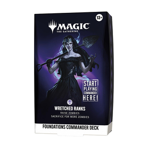 Vente en gros Magic: The Gathering Foundations Commander Deck Wretched Ranks Collection Cartes Cadeau Jeu de Cartes à Collectionner Approvisionnement en Direct - Product Image 2