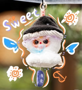 En stock 100% authentique 8 pièces/boîte Série de poupées <span class=keywords><strong>Baby</strong></span> Three Sunny BB3 Boîtes mystères Poupées en peluche à visage en vinyle Porte-clés décoratifs à suspendre - Product Image 6