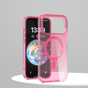 Nueva <span class=keywords><strong>Funda</strong></span> <span class=keywords><strong>Transparente</strong></span> Magnética con Diamantes Brillantes 2025 para <span class=keywords><strong>iPhone</strong></span> 17, 17 Air, Pro, 17 Pro Max, para <span class=keywords><strong>iPhone</strong></span> 16, 15, 14, 13, <span class=keywords><strong>12</strong></span>, 11 Pro - Product Image 1