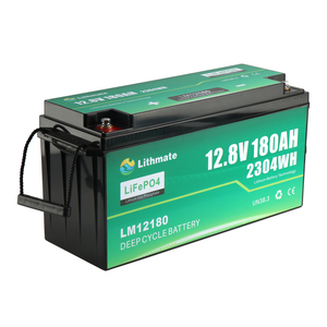 Lithmate แบตเตอรี่ลิเธียม12V 100Ah 120Ah ปลอดภัยกว่าแบตเตอรี่200Ah LM12180แบตเตอรี่ RV รอบลึก - Product Image 1