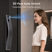 Cerradura de Puerta Biométrica Inteligente Tuya Smart Life con Reconocimiento Facial 3D, Resistente al Agua, para Exteriores, con Sensor de Venas de la Palma, para Entrada Principal, de Metal y Madera, Venta al Por Mayor de Fábrica