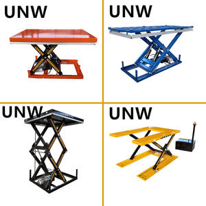 重荷重油圧式固定シザーリフトテーブル 電動固定シザーリフトプラットフォーム 1～10トン積載量 CE認証付き - Product Image 1