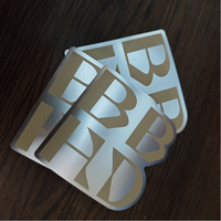 Feuilles holographiques autocollantes résistantes aux UV, imperméables, autocollants anime Vsco, étiquettes en PVC transparentes, logo personnalisé, autocollants en vinyle découpés à la forme, créateur d'autocollants