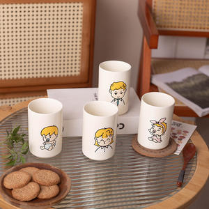 Mug en céramique de Chaozhou, design cartoon, tasse à lait pour le petit-déjeuner, usage domestique, usage général. - Product Image 3