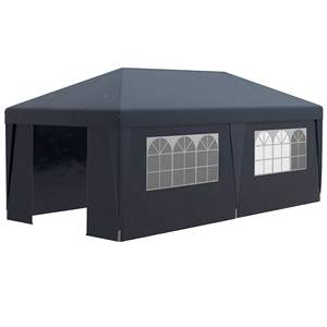 Tente de réception Db Pop Canopy 10 x 19,5 pieds, hauteur réglable, légère, avec parois latérales, utilisation en extérieur quatre saisons - Product Image 1