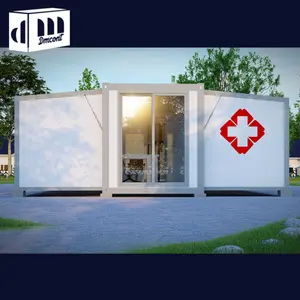 40ft Professionele Mobiele Draagbare Uitbreidbare Planning Ziekenhuiskliniek Bouwcontainers Luxe Afneembare Containerhuizen