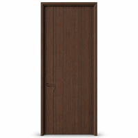 Porte intérieure en mélamine avec isolation phonique, kit complet de quincaillerie et bordure en PUR pour la rénovation en gros