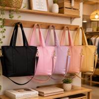 Sac de voyage personnalisé pour femme, sac fourre-tout à fermeture éclair, sac à bandoulière, sac à main en nylon imperméable, grand sac fourre-tout pour femme