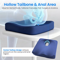 Coussin orthopédique Aiwecare en gel de latex fin pour hémorroïdes, coccyx et récupération post-chirurgicale