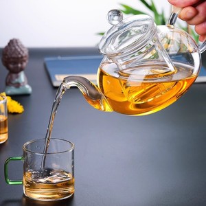 A mano di alta <span class=keywords><strong>vetro</strong></span> <span class=keywords><strong>borosilicato</strong></span> tea pot con coperchio <span class=keywords><strong>in</strong></span> <span class=keywords><strong>vetro</strong></span> - Product Image 4