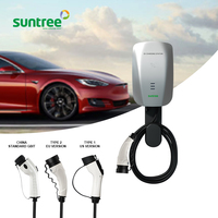 Vente chaude 7KW AC 1 Phase US Versions EV Poste de charge Pile de charge de voiture électrique avec contrôle d'application