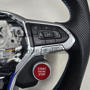 <b>Explosive</b> Models Forged Carbon Fiber Perforated Leather Steering Wheel for Volkswagen Golf 7.5 gti Car Steering Wheel - Product Image 6