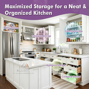 Gabinete Shaker Blanco Atemporal Listo para Enviar |   Personalización de fábrica o disponibilidad en almacén |   Gabinete de madera para proyectos de cocina - Product Image 2