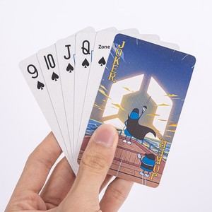 Cartas de Póker Personalizables de Tres Capas con Núcleo Negro, Papel Doméstico, con Logotipo Empresarial Impreso Especialmente - Product Image 3