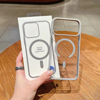Funda Magnética Transparente Mate para Teléfono Móvil con Orificio Grande, para iPhone 17 16 15 Pro Max, Antigolpes e Impermeable, Superventas