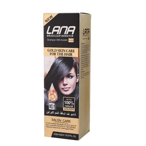 LANA BRAZILIAN Keratin & golden Hair Shampoo GOLD SKIN CARE Smooth & nourishing hair