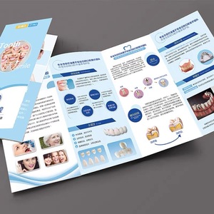 Professional Folded Brochure <strong>Printing</strong> Glossy Card Stock Embossing <strong>Custom</strong> Sizes Fast Delivery - Product Image 1
