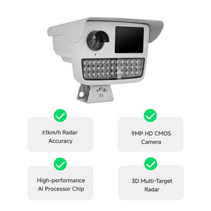 Caméra de contrôle de la vitesse fixe utilisant un objectif haute résolution de 9 MP pour capturer des détails clairs des véhicules comme preuve de ticket de circulation - Product Image 4