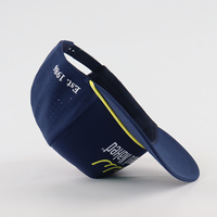 Casquettes de golf Oxford Dobby à 5 panneaux, imperméables, avec trous de ventilation perforés au laser, logo brodé, casquette de baseball