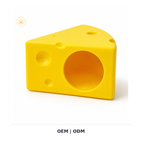 Mignon abri de sommeil en forme de fromage pour petits animaux de compagnie, accessoires de cage à hamster personnalisables
