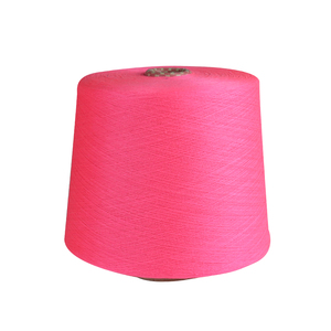 32S độ bền cao vòng quay sợi <span class=keywords><strong>Polyester</strong></span> 100% tái chế DOPE nhuộm <span class=keywords><strong>Polyester</strong></span> cho đan may dệt - Product Image 5