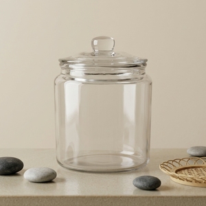 Pot à biscuits en verre Chiner 6,2 L |   Rangement et présentation de biscuits et bonbons |   Compatible lave-vaisselle |   Couverture transparente de 175 mm, couvercle transparent - Product Image 2