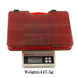 Boîte à appâts en plastique double face détachable, étui de rangement portable pour leurres, accessoires de pêche pour la pêche en rivière - Product Image 1