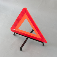 Kit d'urgence routier : Triangle de signalisation réfléchissant pliable et portable pour panne de voiture et stationnement