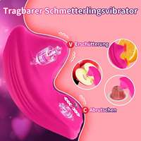 Mini vibromasseur papillon en silicone pour point G, contrôlable par application, stimulateur clitoridien portable et étanche, 9 modes, rechargeable, pour adultes
