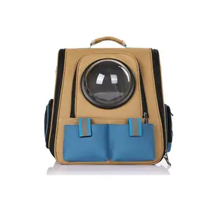 Mochila portátil transpirable para gatos Odm, mochila de viaje para gatos y perros, mochila para mascotas