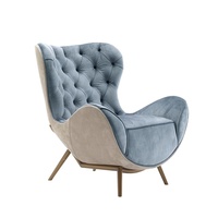 Canapé matelassé bleu avec décoration charmante, siège de loisirs, rembourré en tissu, de haute qualité, bon marché, pour maison,