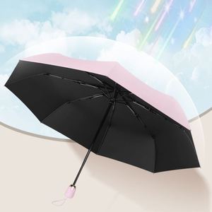 Wholesale Promotional Mini Foldable <b>Umbrellas</b> <b>Windproof</b> 3 Fold Uv Sun Custom Logo Prints Rain Folding Clear <b>Umbrella</b> - Product Image 6