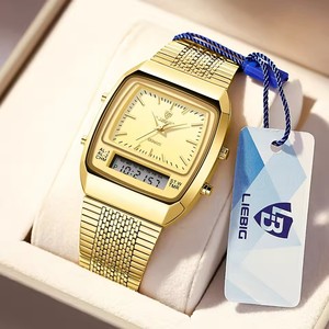 Relojes <span class=keywords><strong>de</strong></span> Pulsera <span class=keywords><strong>de</strong></span> Cuarzo <span class=keywords><strong>Digital</strong></span> LIEBIG L1030 para Hombre, Relojes Casuales <span class=keywords><strong>de</strong></span> Moda con Doble Pantalla <span class=keywords><strong>de</strong></span> Hora, Deportivos, Semana, 3 Bares <span class=keywords><strong>de</strong></span> Resistencia al Agua, Relojes - Product Image 2