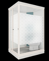 Dosettes de salle de bains modulaires entièrement pré-arrangées, ensemble complet de douche à vapeur