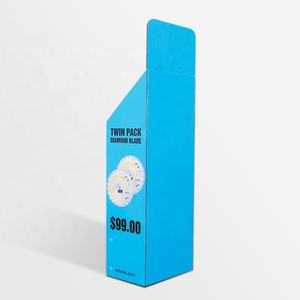 Soporte de exhibición de productos de cartón corrugado de 2 capas con diseño personalizado Estante de exhibición de cartón de papel de pie - Product Image 3