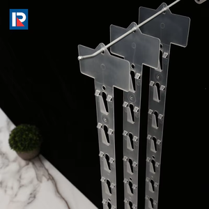 Transparent Plastic Hanging Display <b>Clip</b> for Supermarket Merchandising Convenient Storage Solution - Product Image 4