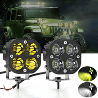Lumière de travail LED 3 pouces 40W Barres lumineuses LED Tout-terrain Laser LED Feux antibrouillard Lumière de travail pour voiture camion tracteur moto