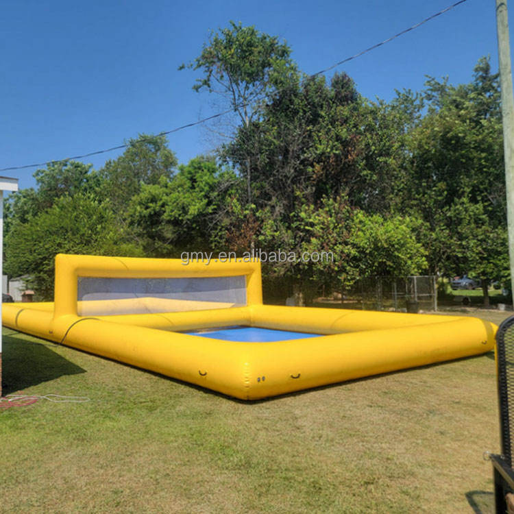 Water Pvc Inflatable Rentals Commercial Airtight PVC Water Court Inflatable Pool Volleyball for ...