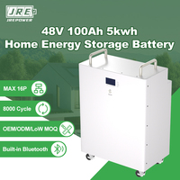 Batterie LiFePO4 au lithium 10KWh 9KWH 10KWH 15KWH 51.2V 48V 100Ah 120Ah 150Ah 200Ah 230Ah pour système d'énergie solaire (ESS)